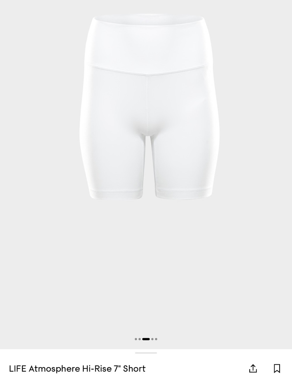 Aritzia Life Atmosphere 7 inch high rise bike shorts